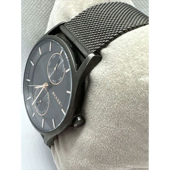 Skagen Holst SKW6180 Women\'s Charcoal Steel Mesh Analog Dial Quartz Watch AEA273 main image 11